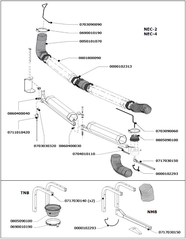 NEC-2 / NEC-4 Spare Parts (img)