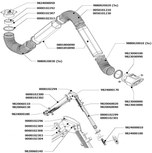 UltraFlex-3/4 Spare Parts (img)