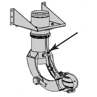 Mounting bracket + joint MM-75 (white)